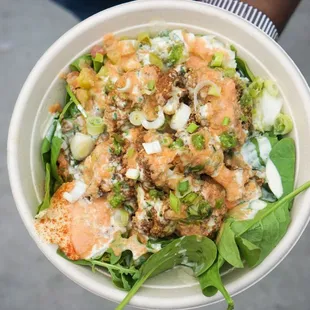 Falafel salad bowl (captured by @a.bite.of.life)