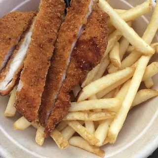 Shnitzel Fingers and Fries