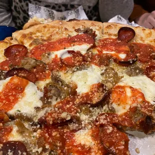 The Bomber pizza hand tossed crust