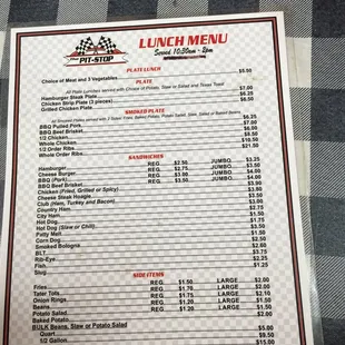 sushi and sashimi, menu