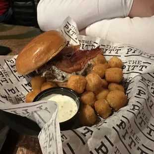 Burger and Pepper jack Bites