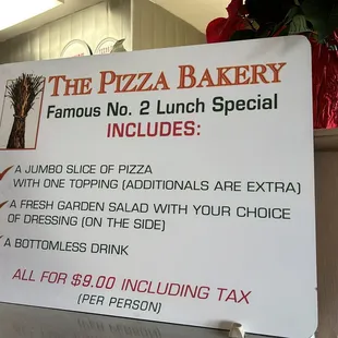 Lunch specials, totally worth it!