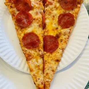 One large slice. Had them cut it for us