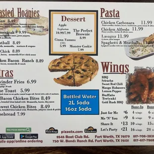 Menu front