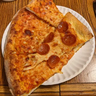 Cheese Pizza and Pepperoni Pizza!