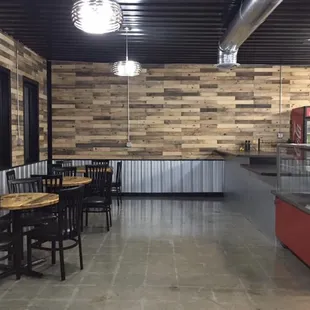 the interior of the restaurant