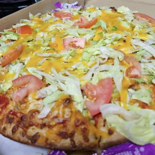 Taco pizza