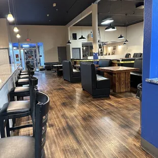 the interior of the restaurant