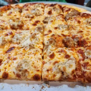 a cheese pizza