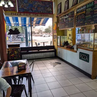 Dining area indoor and front counter