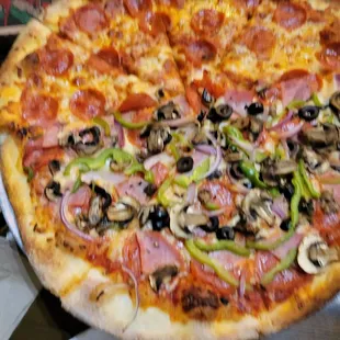 Half Harvey half pepperoni