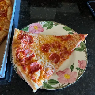 This is what a slice from a 20" pie looks like on a large dinner plate!!!!
