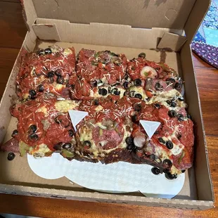 a pizza in a box