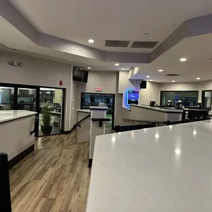 More seating and the entrance