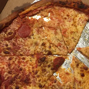 Crust ripped off of the pizza. It came like this.