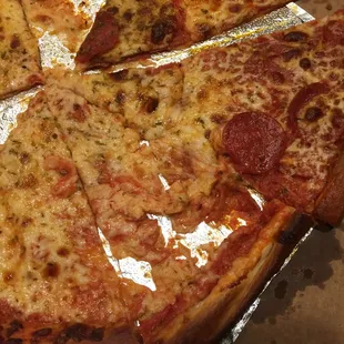 Melted cheese on tin foil. No refund.