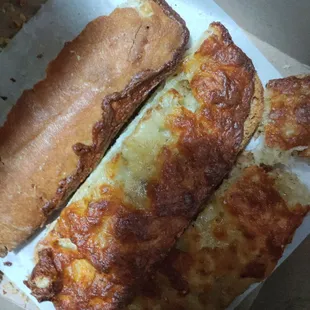 Not sure but I thinkIt was once garlic bread edible garlic bread