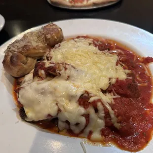Chicken parmigiana special. It was just okay.