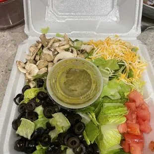 House salad with amazing vinaigrette