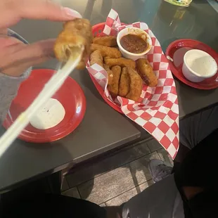 Yummy mozzarella sticks
