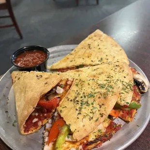 vegan combo pizza pocket