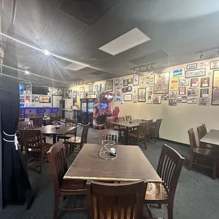 Large dining areas and games