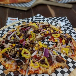 Vegan pizza, custom $13