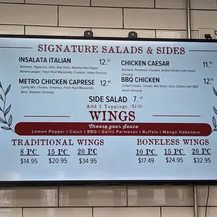 Everything else menu