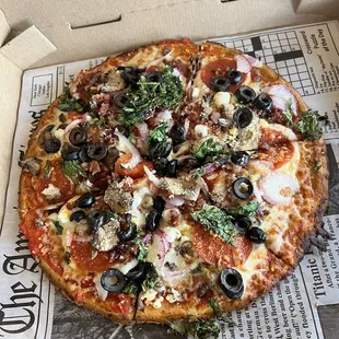 Cauliflower crust create Publish Your Own Pizza 12 inch