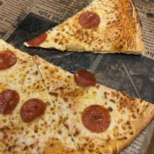 2 pepperoni per slice on the XL. Really?