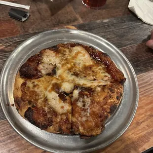 BBQ chicken pizza personal size