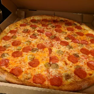Pepperoni and Sausage Pizza