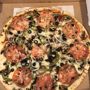 The Veggie pizza