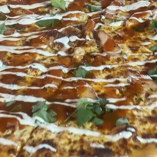 Buffalo chicken pizza