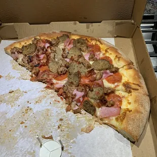 The Meat Lovers Pizza  so good!