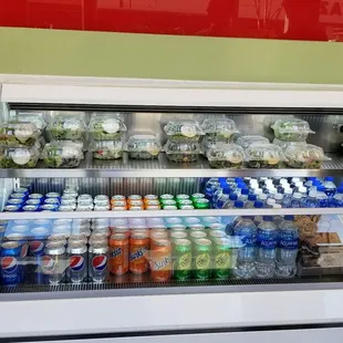 Drink and salad case