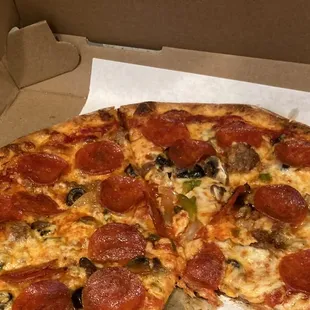a pizza in a box