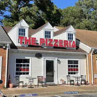 the front of the restaurant