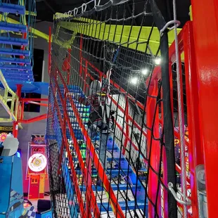 Ramp up to the ropes course