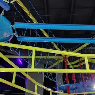 Part of the ropes course