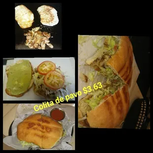 a collage of pictures of food