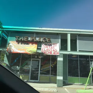the front of a restaurant