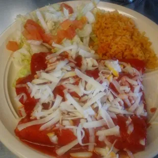 a plate of food on a table