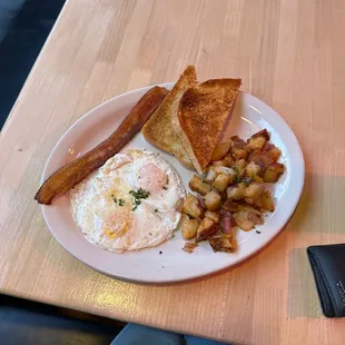 7-8AM special (served all day for 65+ Seniors)
