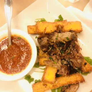 Garlic Parmesan Polenta Frys