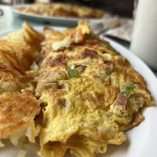 The Crazy omelette... so much I took half of it home.