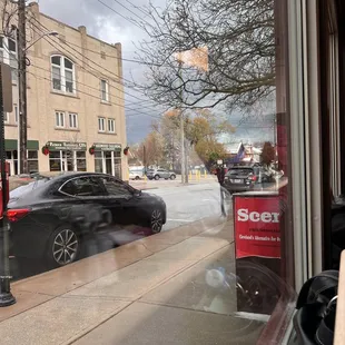 Street view from our booth.