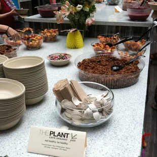 Granola and seasonal fruit