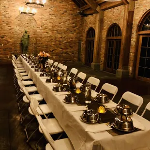 Full service catering at The Pavilion room of the Botanical Gardens for a  post-workout Thanksgiving dinner for friends of TreadBR.