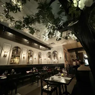 the interior of the restaurant